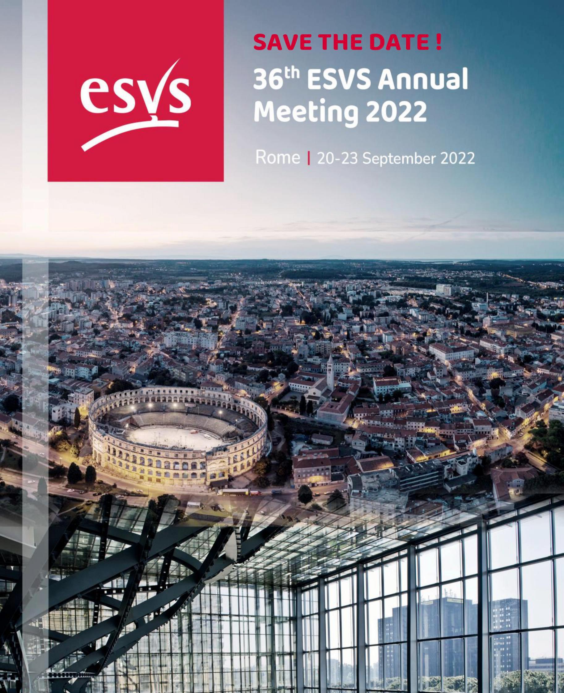 ESVS Annual Meeting 2022 Abstarct Submission closes: 1st of April, 2022